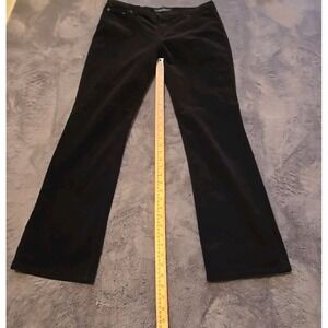 Ralph Lauren Womens Pants 10 Black Velvet Velour Traditional Elegant Capsule Cor